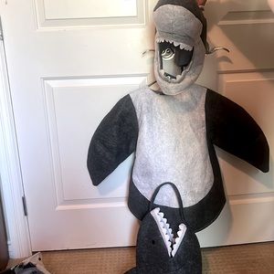 Pottery Barn Shark Costume with candy bag